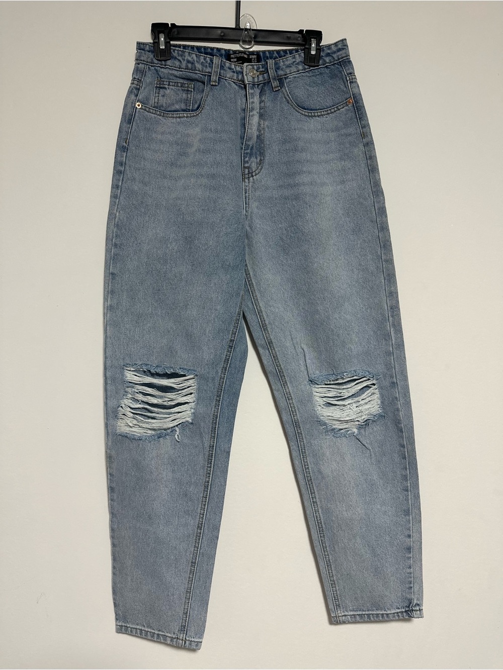 Pretty Little thing High-Rise Distressed Light Blue Women’s Jeans